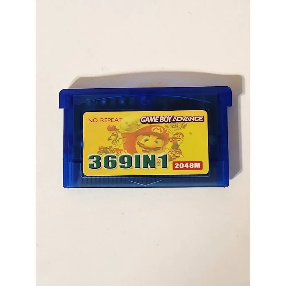 Nintendo Gameboy Advance GBA 369 In 1 Video Game Multi Cartridge W/Case NEW